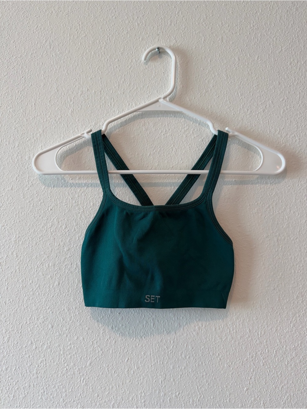SET Active dark green sculptflex Sports Bralette